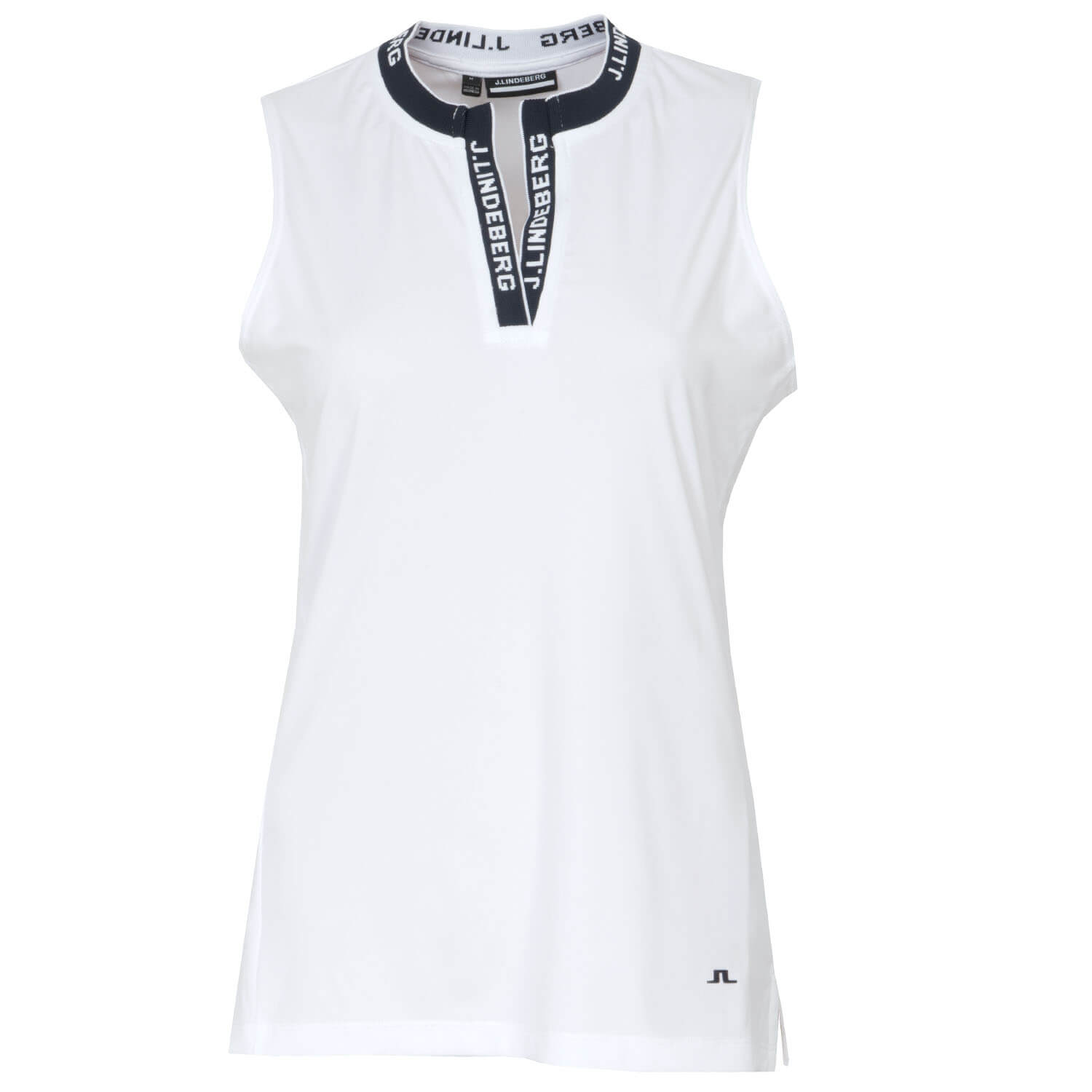 J Lindeberg Leya Sleeveless Ladies Golf Polo Shirt White Scottsdale Golf